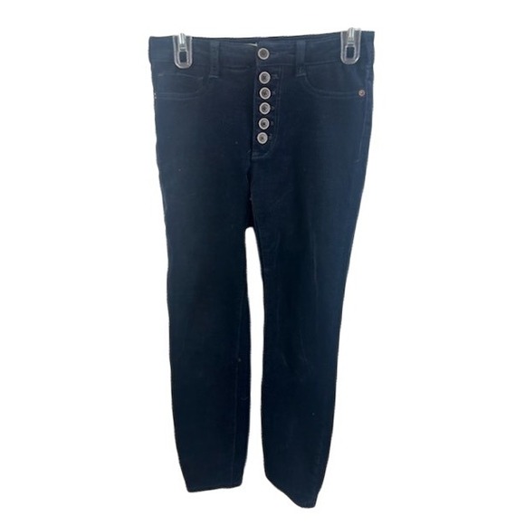 Anthropologie Pilcro High Rise Skinny Corduroy Button Fly Pants Size 27 - Picture 1 of 8
